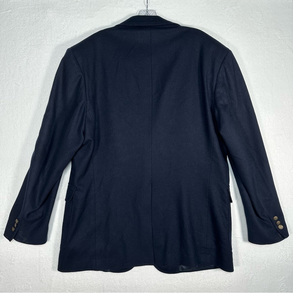Vintage Pendleton Blazer Men's 46 Long Navy 100% Pure Virgin Wool Suit Jacket - Picture 9 of 9